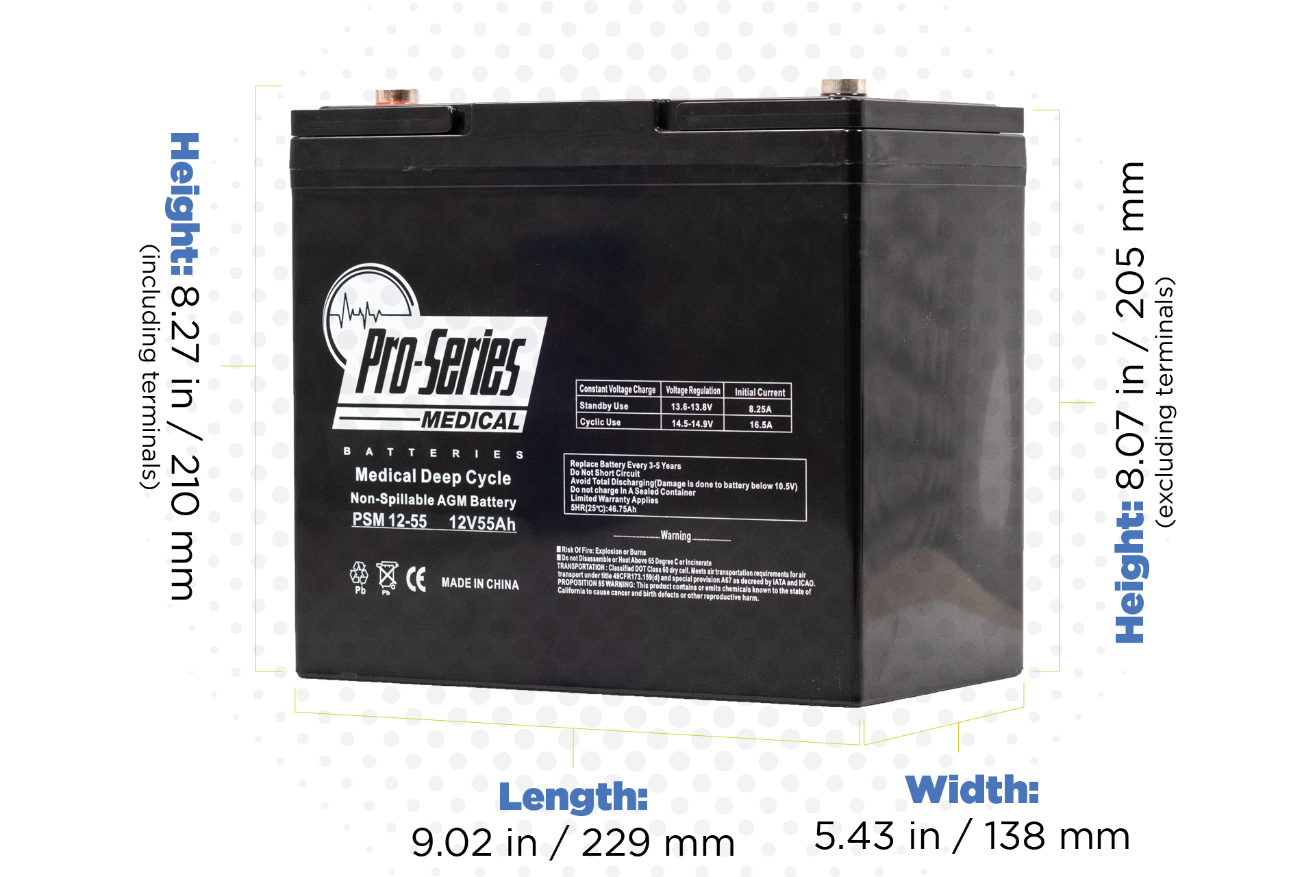 Pride Quantum Q6 Edge Batteries